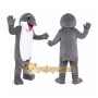 Gray Shark Mascot Costume