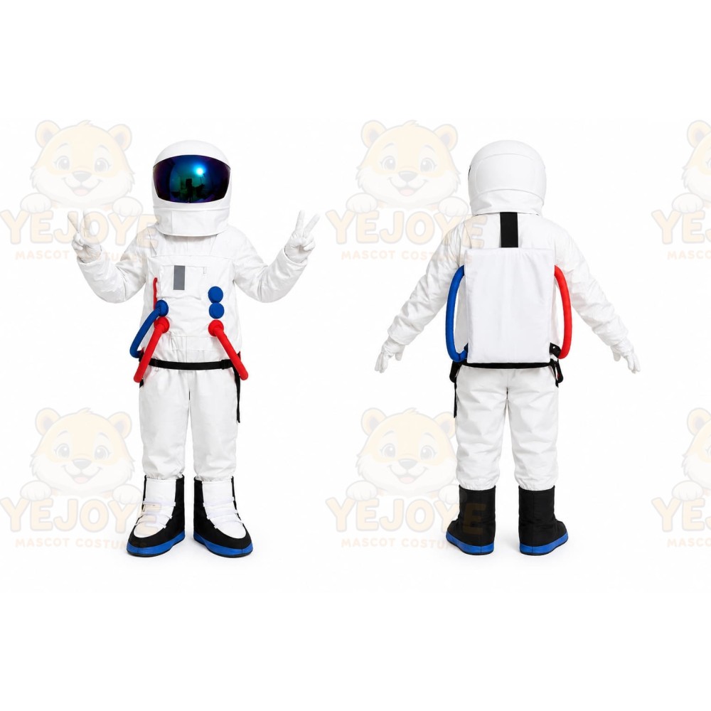 White Astronaut Mascot Costume