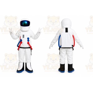 White Astronaut Mascot Costume