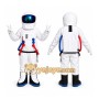 White Astronaut Mascot Costume