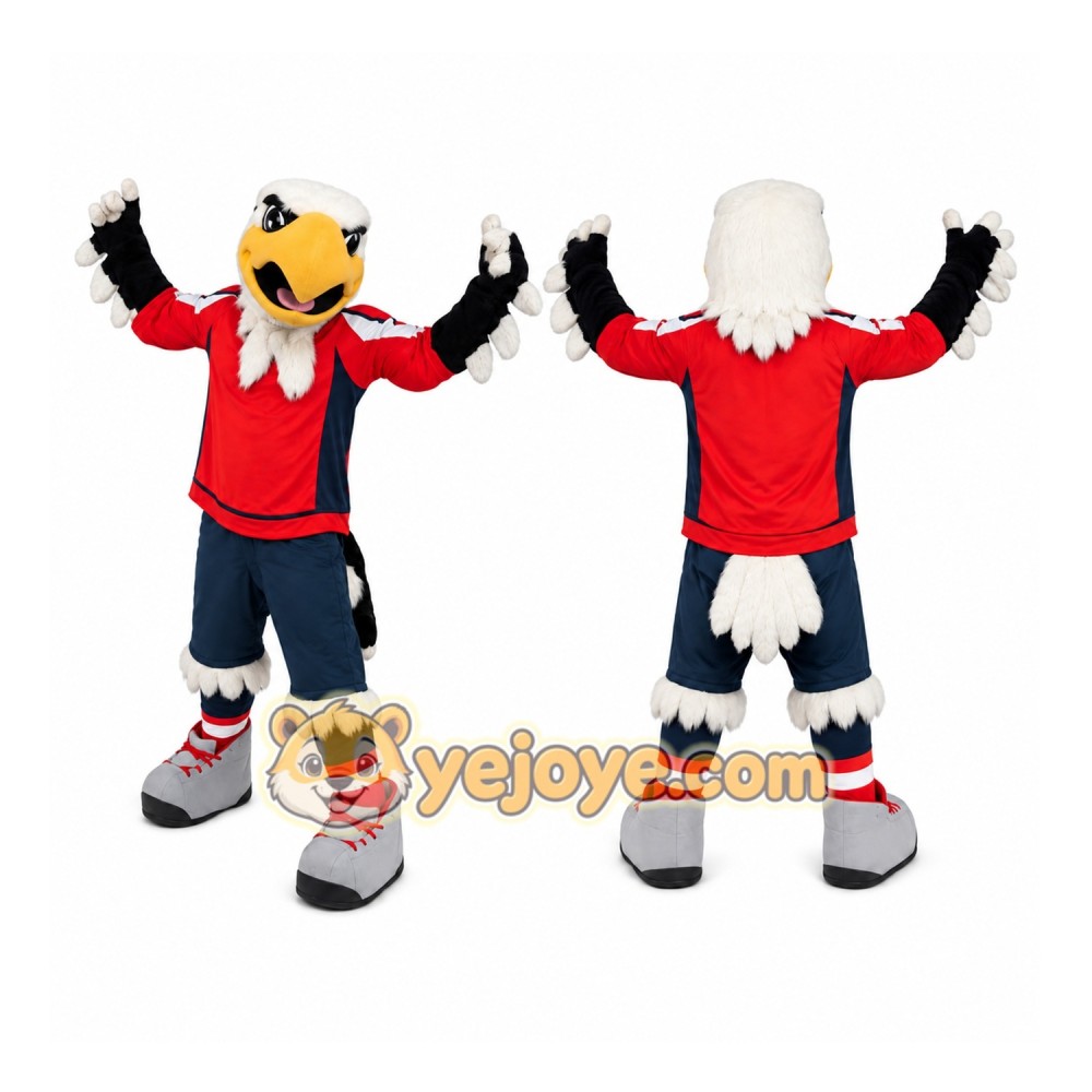 Eagle Red Shirt Mascot Costume