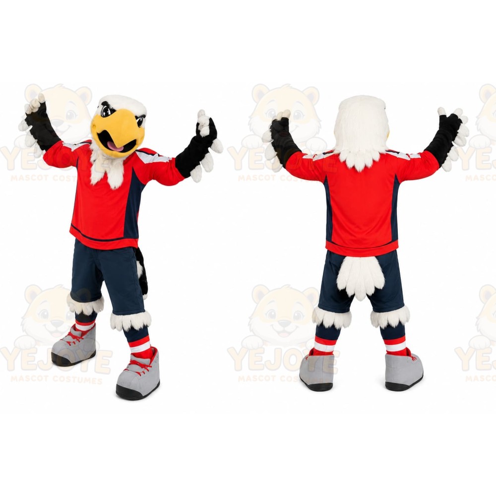Eagle Red Shirt Mascot Costume