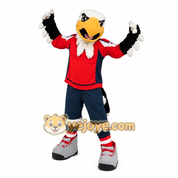 Eagle Red Shirt Mascot Costume