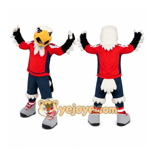Eagle Red Shirt Mascot Costume