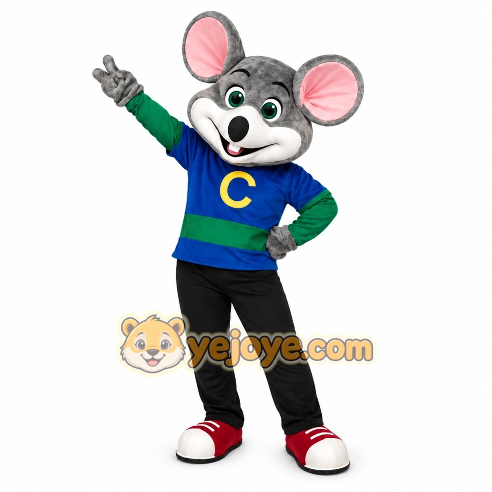 Mouse Blue Shirt Mascot Costume Mouse Blue Shirt Mascot Costume
