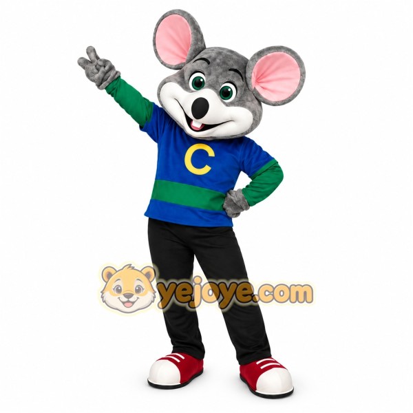 Mouse Blue Shirt Mascot Costume