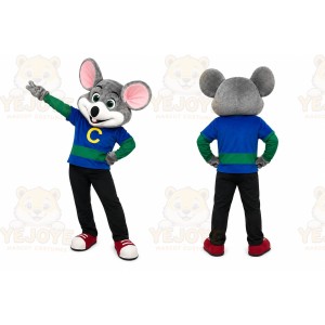 Mouse Blue Shirt Mascot Costume