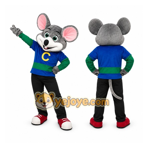 Mouse Blue Shirt Mascot Costume