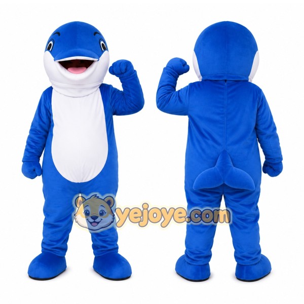 Blue Shark Mascot Costume