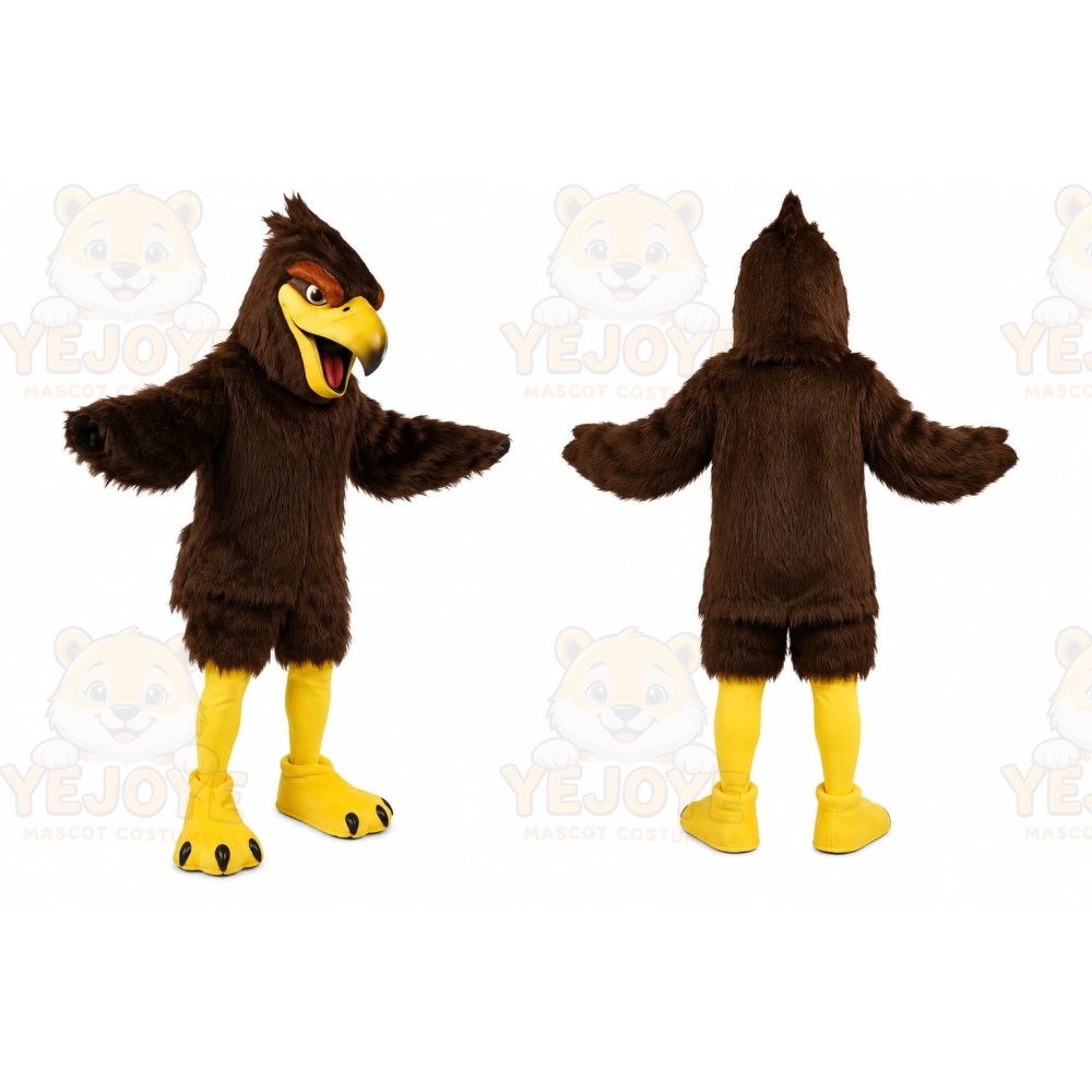 Brown Eagle Mascot Costume