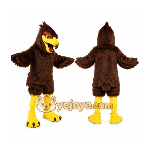 Brown Eagle Mascot Costume