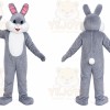 Gray Rabbit Mascot Costume