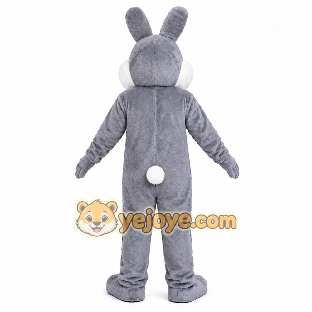 Gray Rabbit Mascot Costume Gray Rabbit Mascot Costume