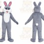 Gray Rabbit Mascot Costume