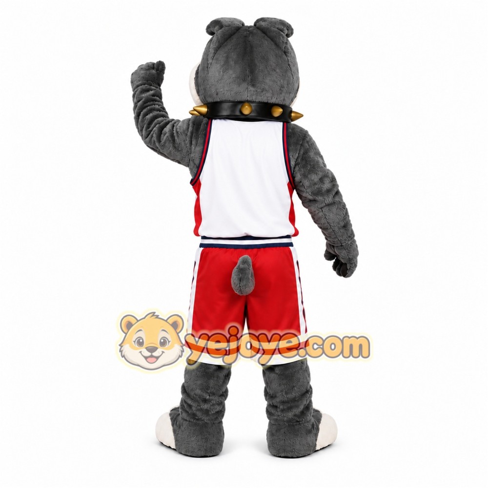 Gray Wolf Sports Mascot Costume Gray Wolf Sports Mascot Costume