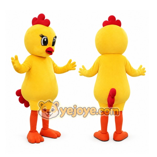 Yellow Chick Mascot Costume