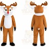 Brown Reindeer Mascot Costume