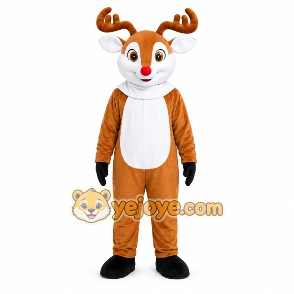 Brown Reindeer Mascot Costume