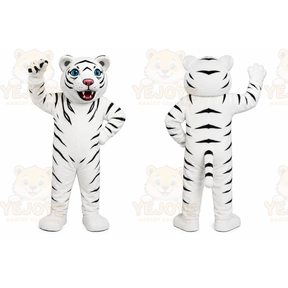 White Tiger Mascot Costume