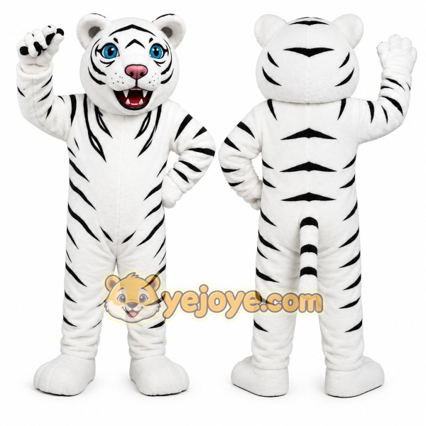 White Tiger Mascot Costume