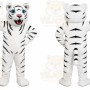 White Tiger Mascot Costume