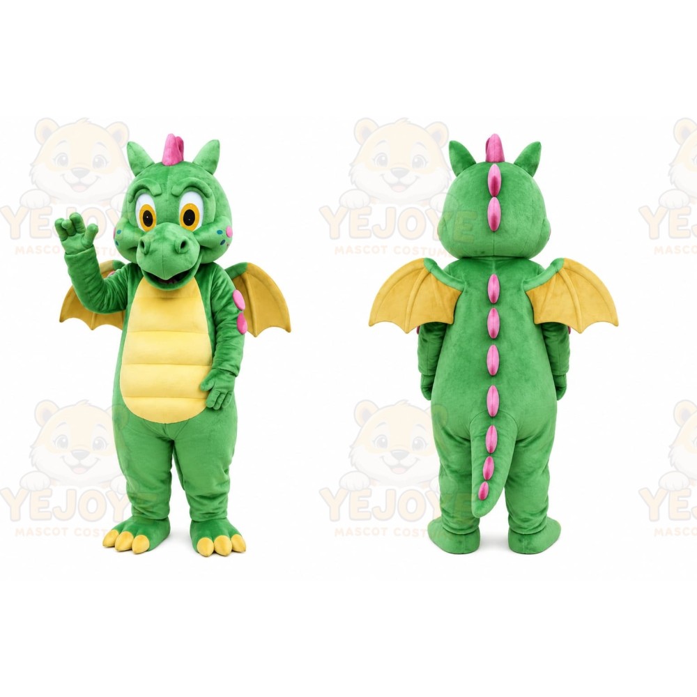 Green Dragon Mascot Costume