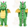 Green Dragon Mascot Costume
