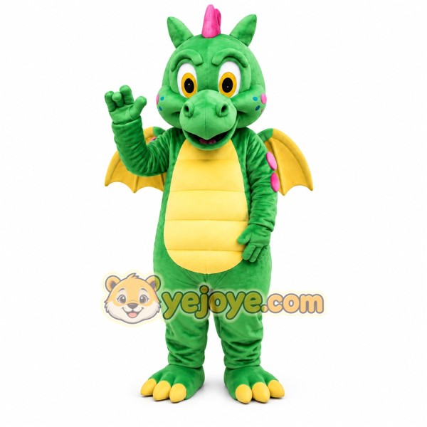 Green Dragon Mascot Costume