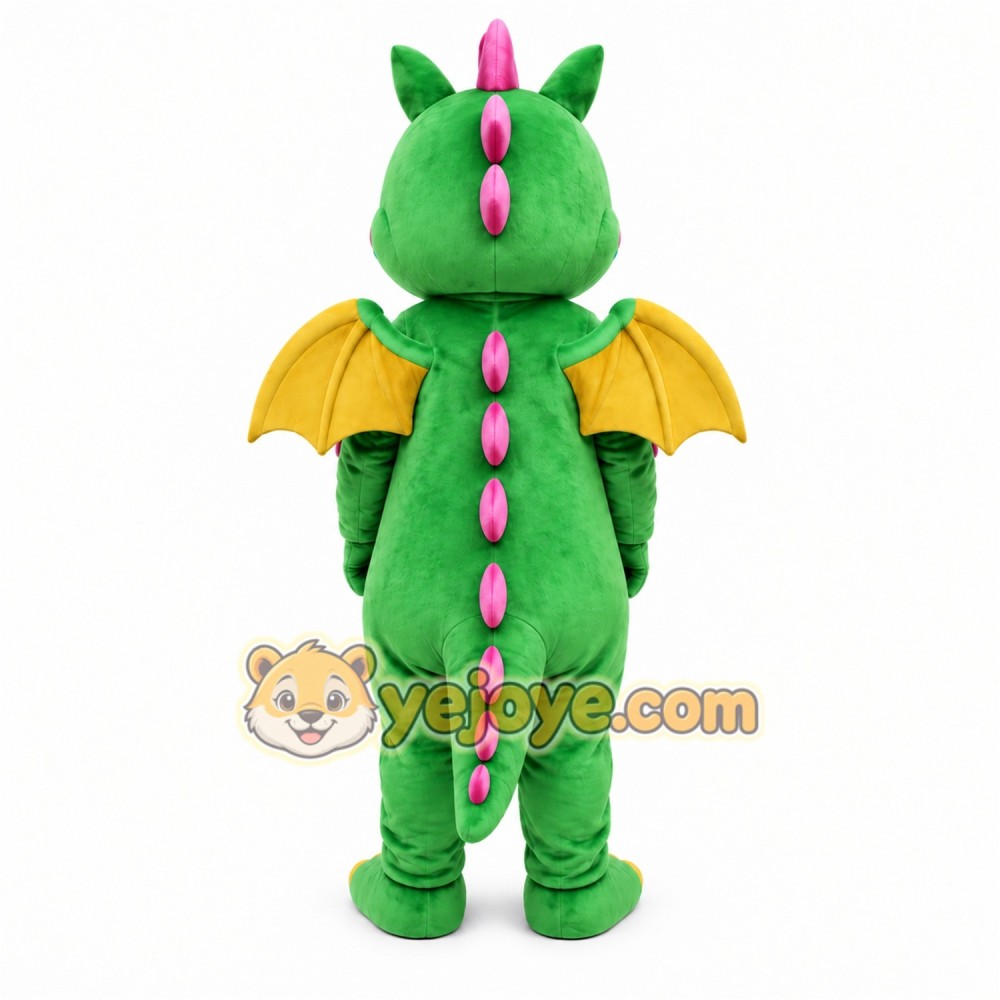 Green Dragon Mascot Costume Green Dragon Mascot Costume
