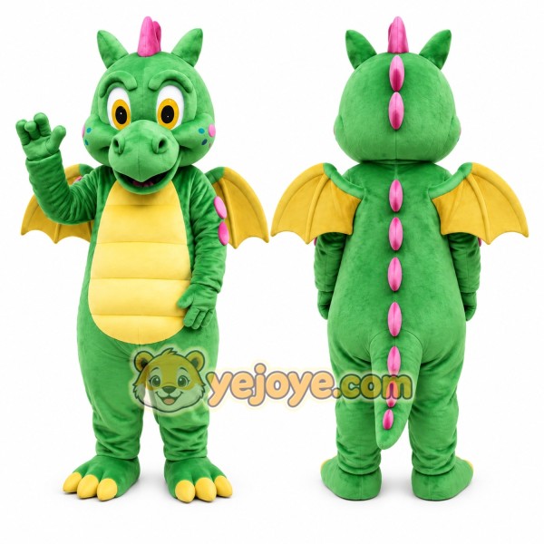 Green Dragon Mascot Costume