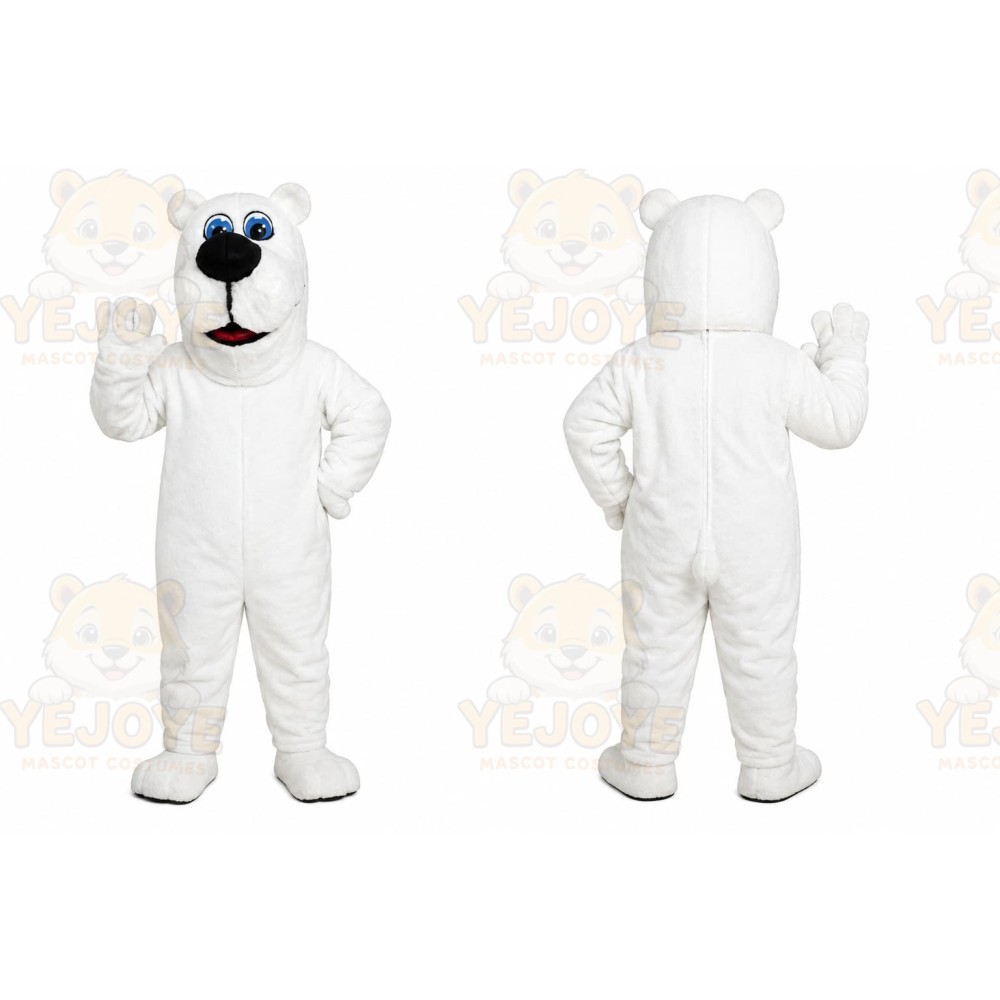 White Dog Mascot Costume