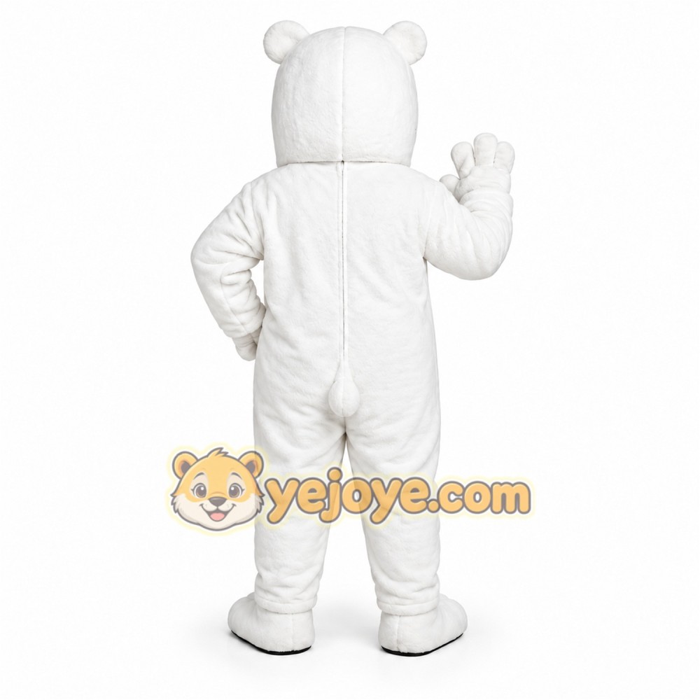 White Dog Mascot Costume White Dog Mascot Costume