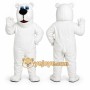 White Dog Mascot Costume