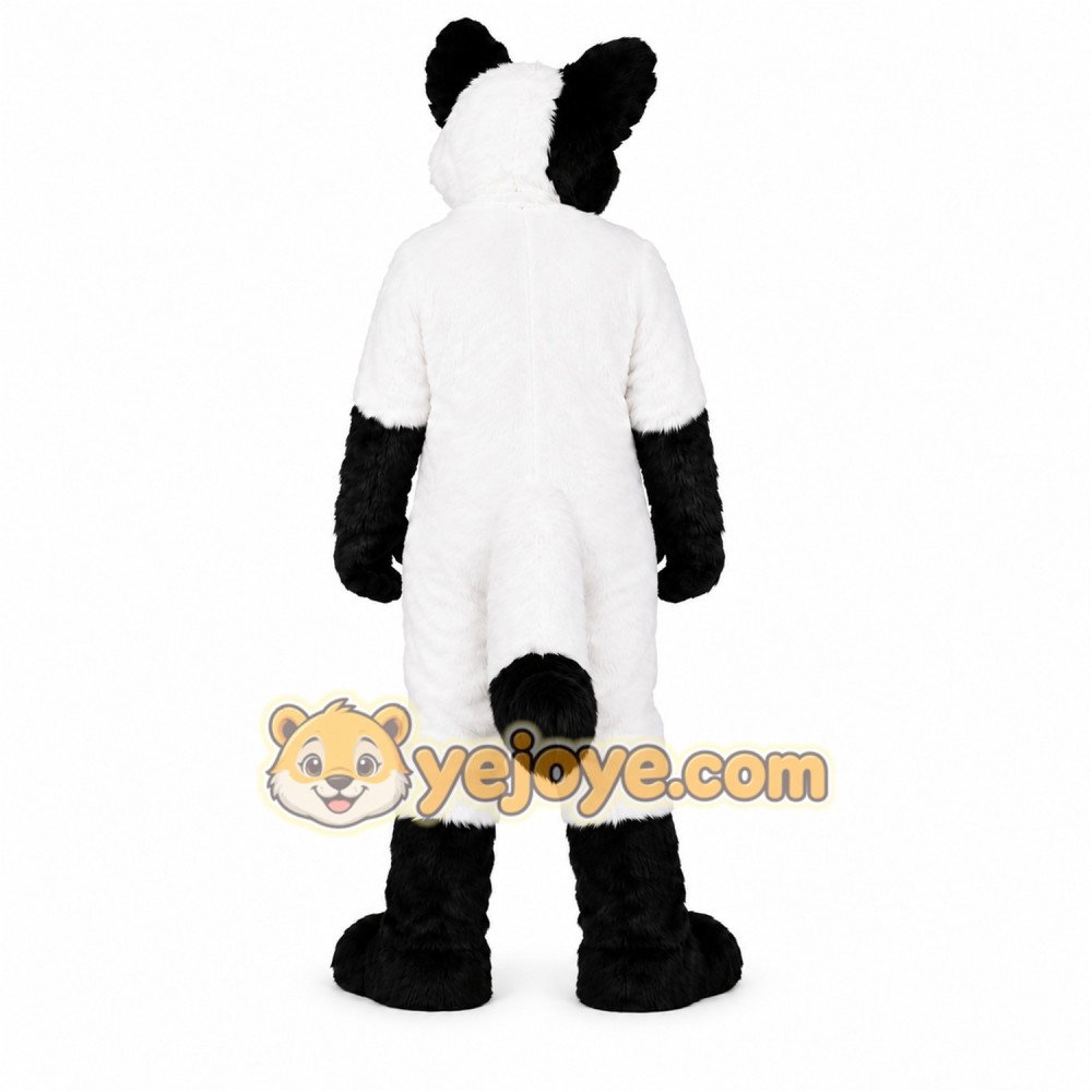 Black White Dog Mascot Costume