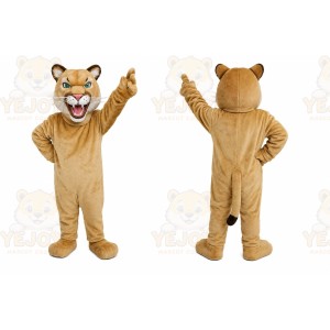Tan Lion Mascot Costume