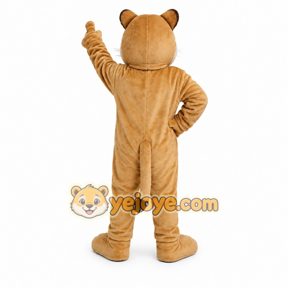 Tan Lion Mascot Costume Tan Lion Mascot Costume