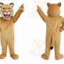 Tan Lion Mascot Costume