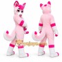 Pink Cat Mascot Costume