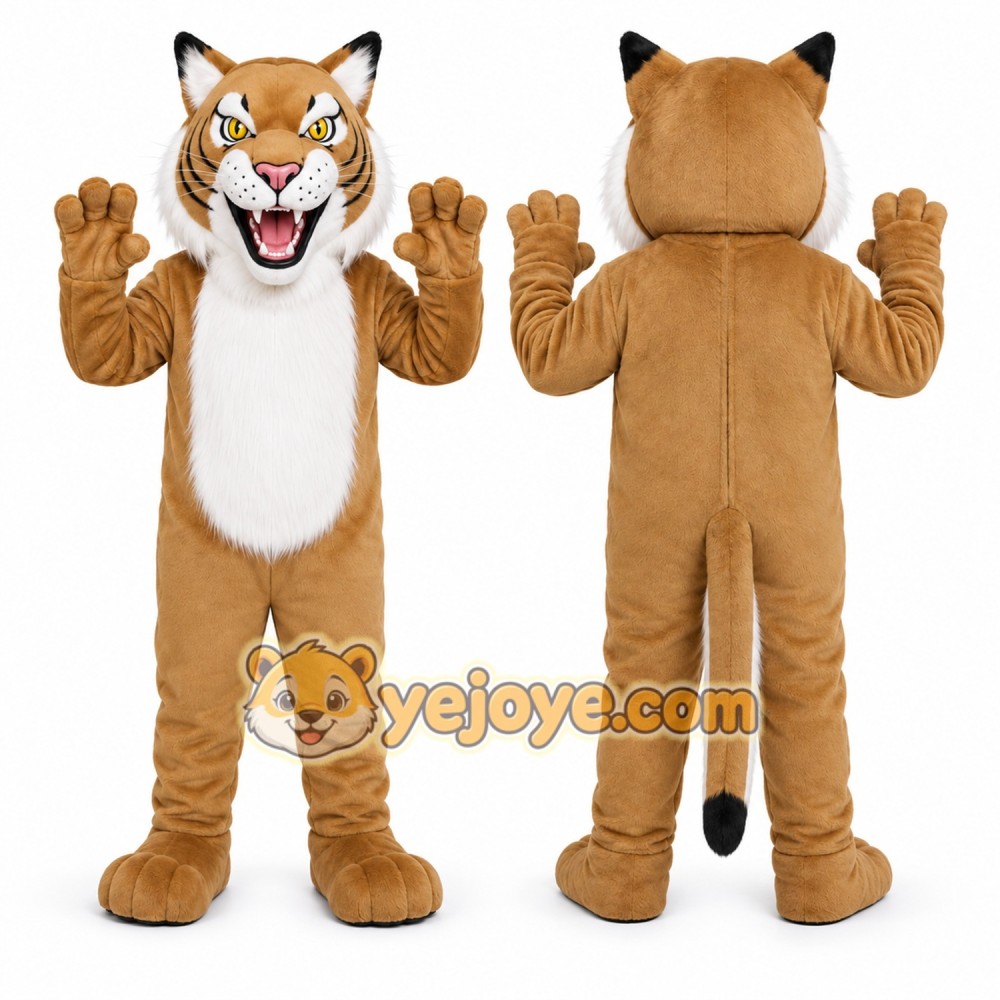 Tan Lion Mascot Costume Tan Lion Mascot Costume