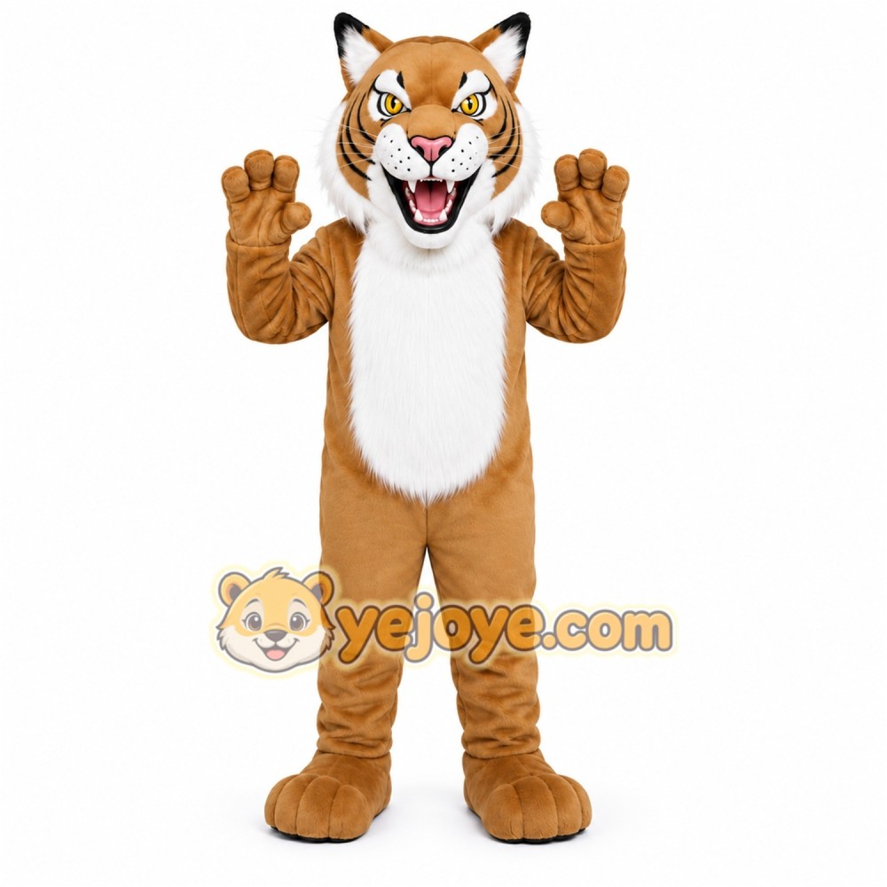 Tan Lion Mascot Costume Tan Lion Mascot Costume