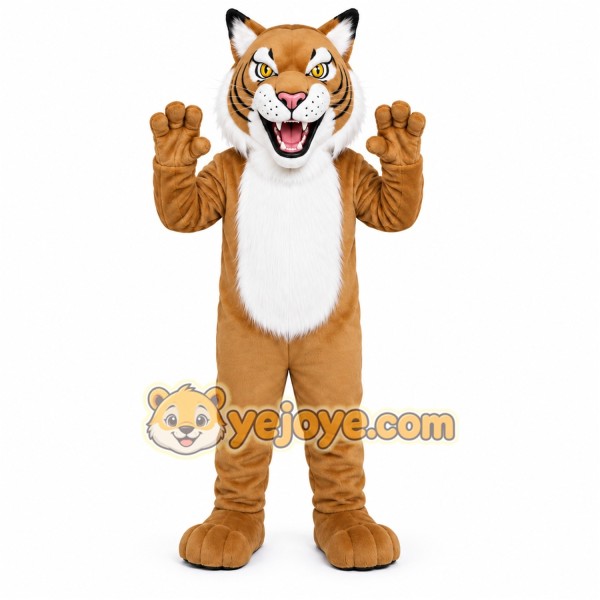 Tan Lion Mascot Costume