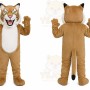 Tan Lion Mascot Costume