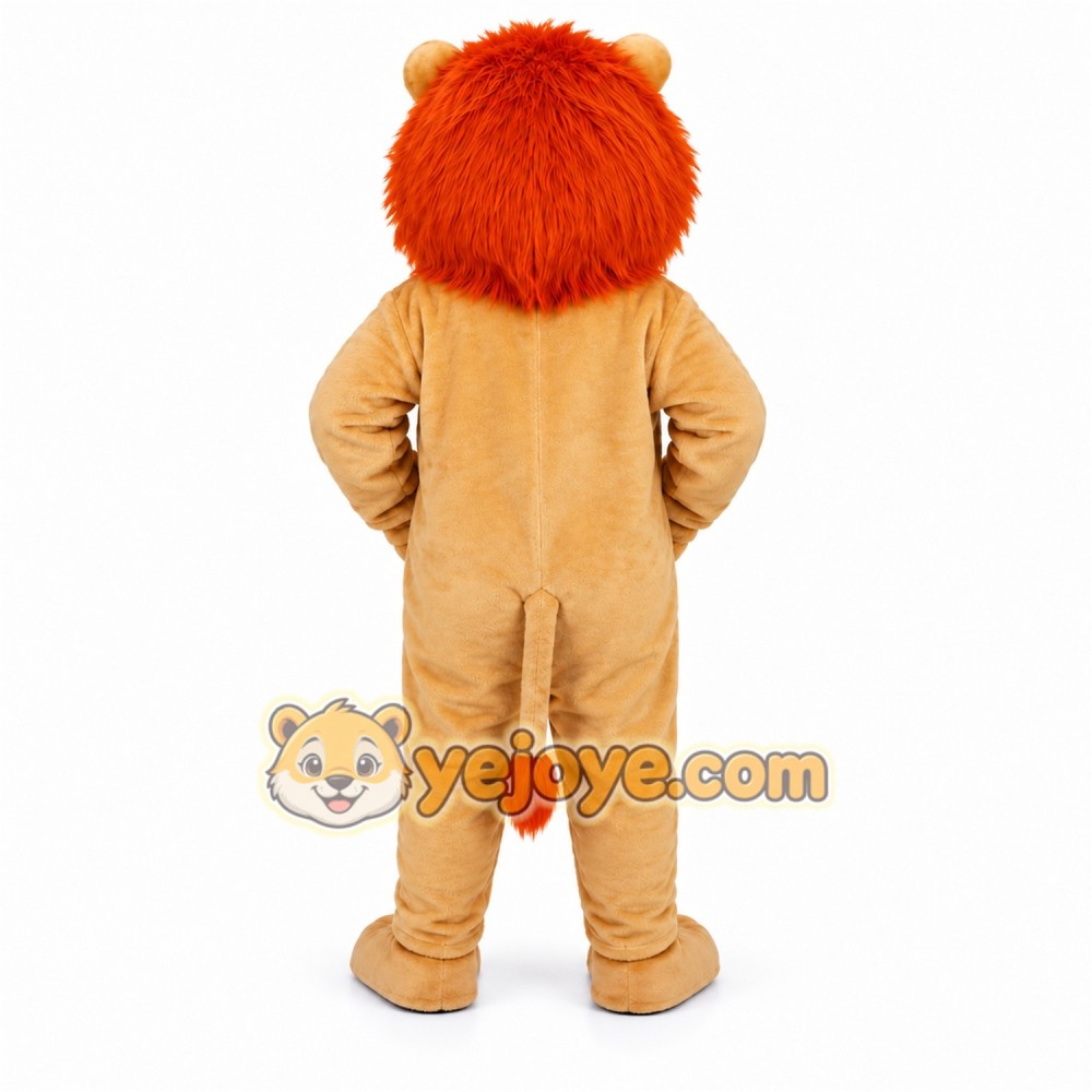 Orange Lion Mascot Costume Orange Lion Mascot Costume