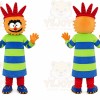 Red Hair Boy Mascot Costume