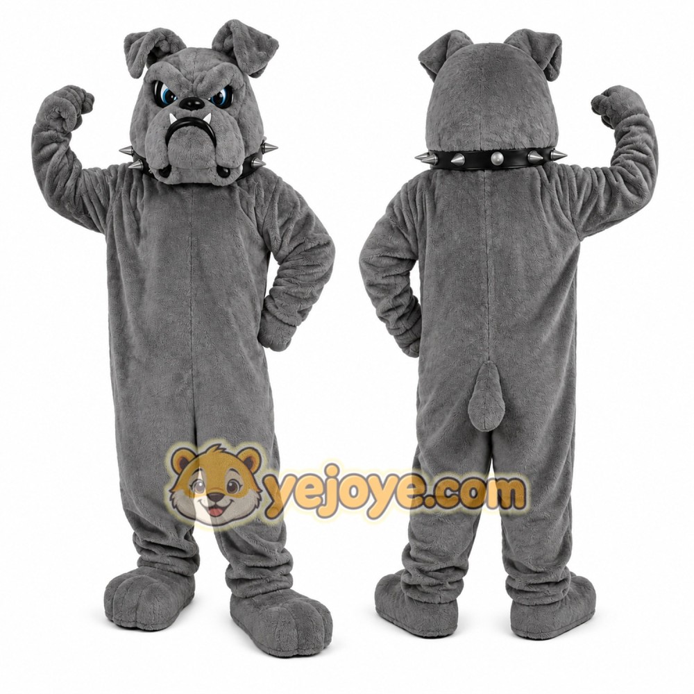 Gray Dog Mascot Costume Gray Dog Mascot Costume