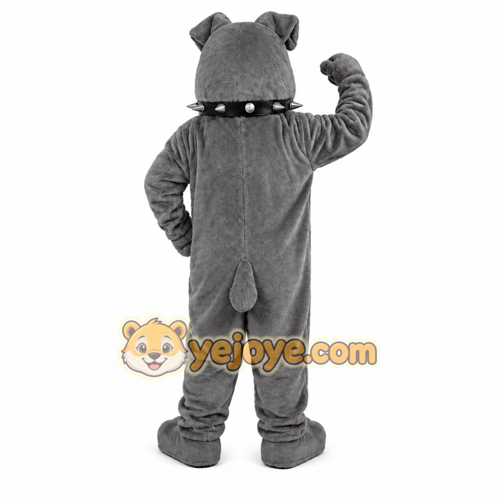 Gray Dog Mascot Costume Gray Dog Mascot Costume