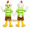 Green Rooster Mascot Costume Green Rooster Mascot Costume