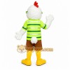 Green Rooster Mascot Costume Green Rooster Mascot Costume