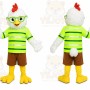 Green Rooster Mascot Costume