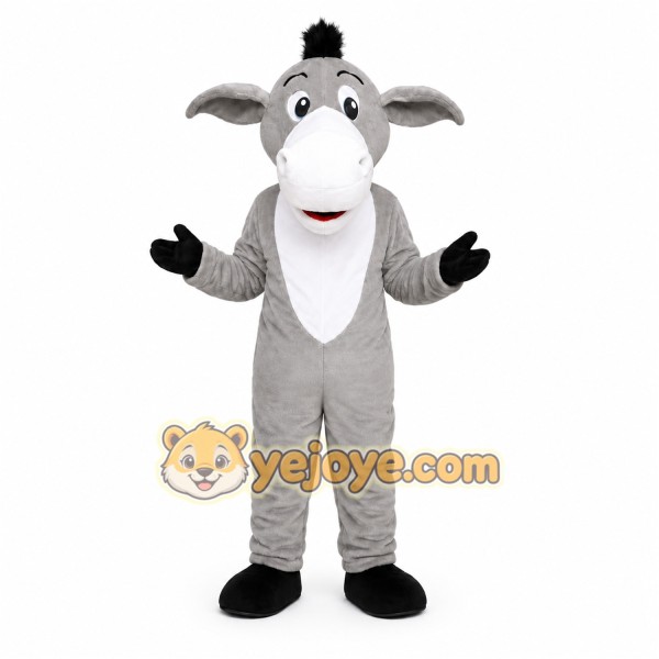 Gray Donkey Mascot Costume
